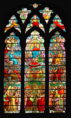 vitrail de l'abside de l'glise Saint-Henri